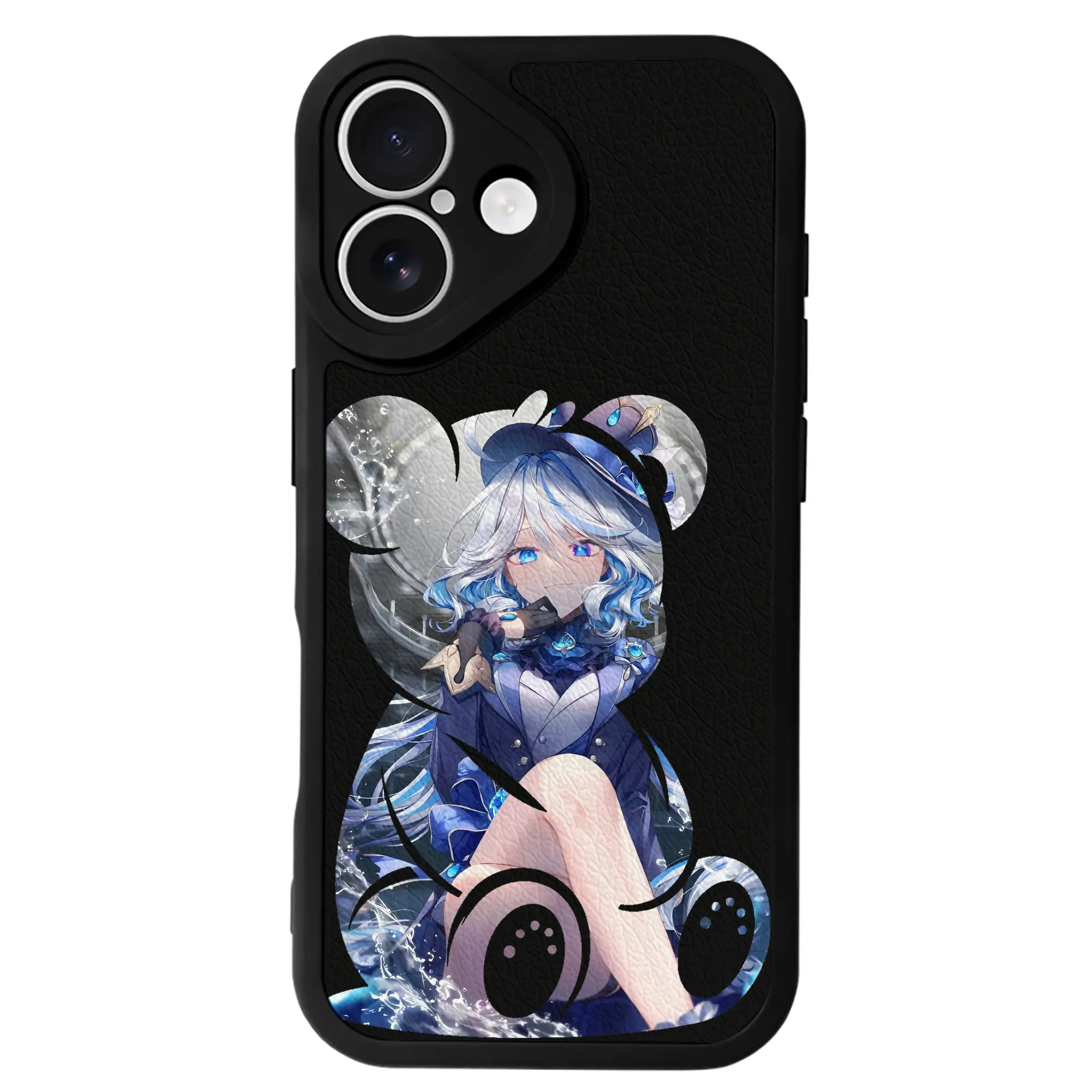 原 神 グッズ フリーナ - IPhone 16シリーズ対応 ・ シリコンスマホケース ・ レザー調 ・ 高精度フィット ・ 耐衝撃 ・ ワイヤレス充電対応 ・ 精密カット